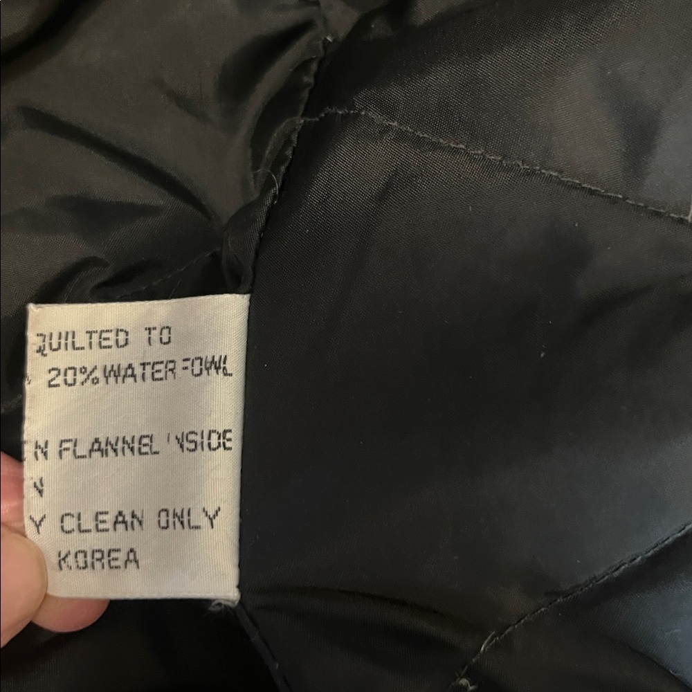 Luba Vintage Womans Black Nyon Asymmetrical Long Quilted Trench Rain Coat 9/10 - Picture 11 of 15